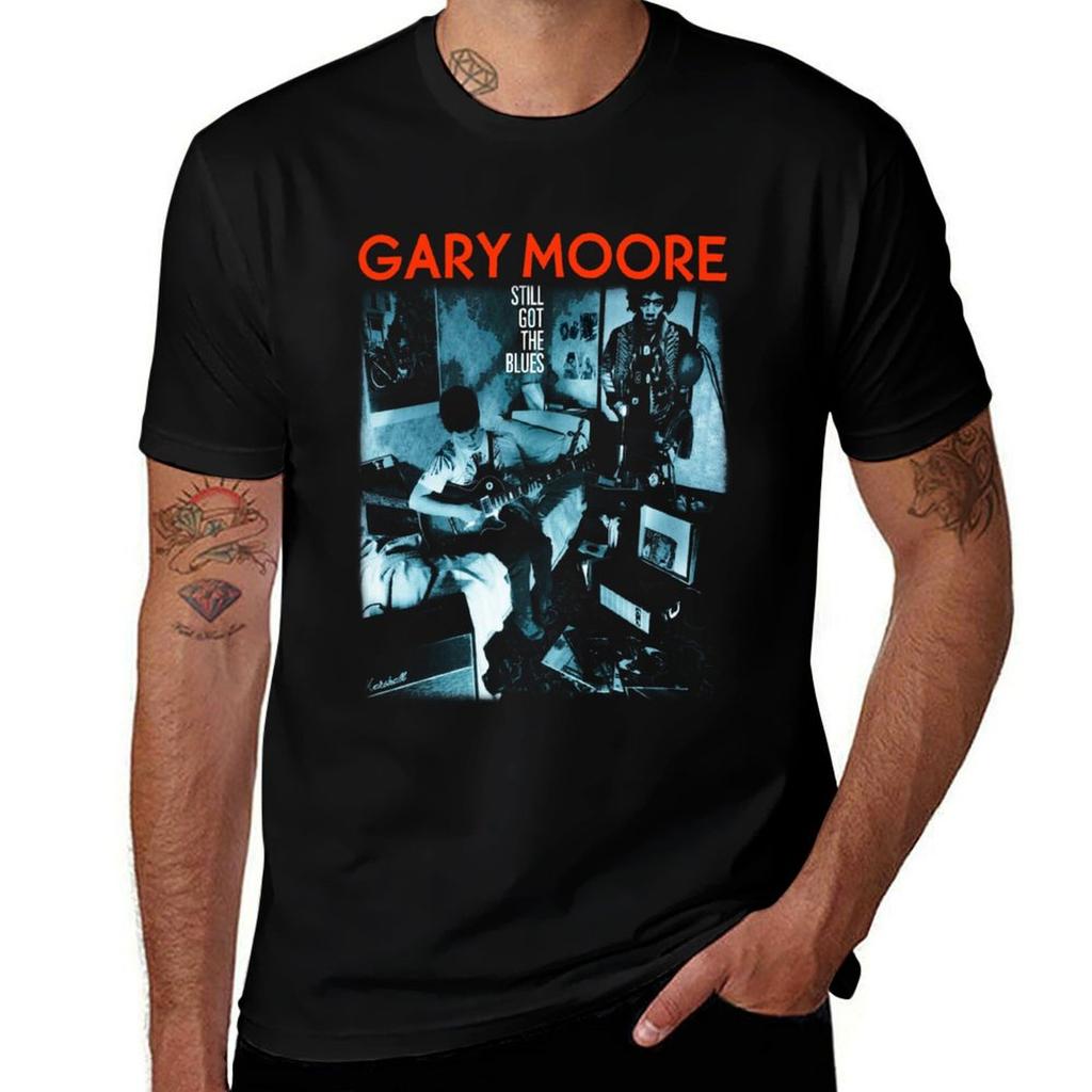 Moore Gary Tshirt Vintage Style Printed Top