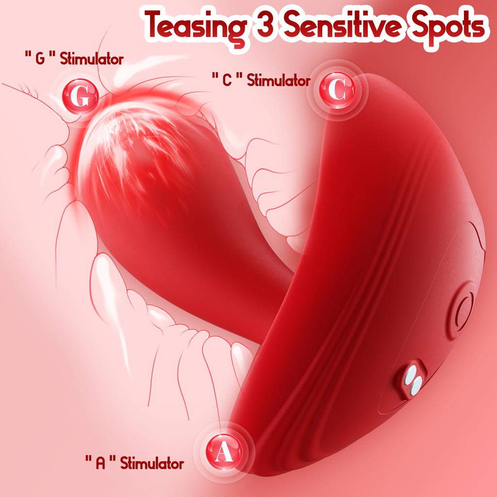 KUSHOR Vagina Vibrator Dildo G Spot Vibrator Clitoris Stimulator Remote Control Wearable Panty Vibrator Adult Sex Toys for Women