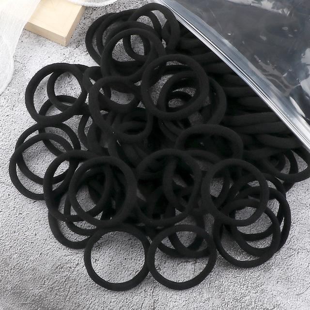 50/100PCS/Set Women Girls Basic Hair Bands 4cm Simple Solid Colors Elastic Headband Hair Ropes Ties Hair Accessories Ponytail Holder