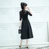 Temperament evening dress, new celebrity medium and long, thin, small people can usually wear dresses in spring