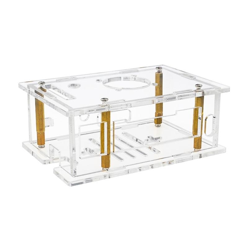 For RV2 Acrylic Case With Cooling Fan Coolers Transparent Shell For RV2 Development Board Accessories