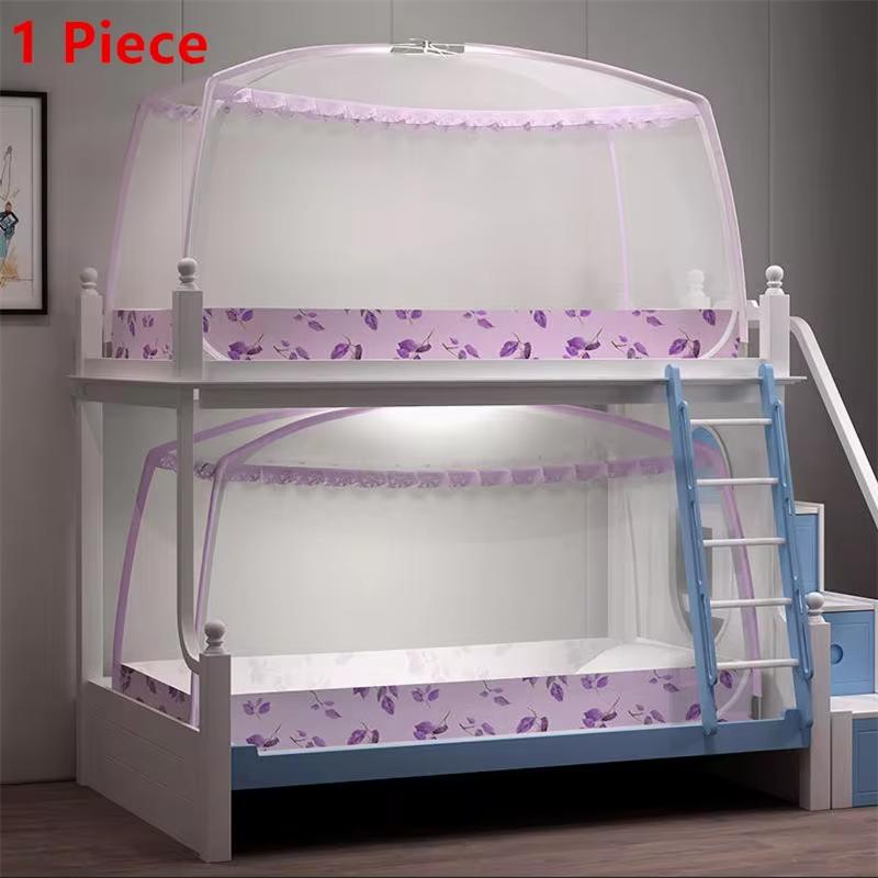 Single Bed Mosquito Net in Student Dormitory Single Door Zipper Foldable Small Bed Mosquito Net Mongolian Yurt Mesh Mosquito Net