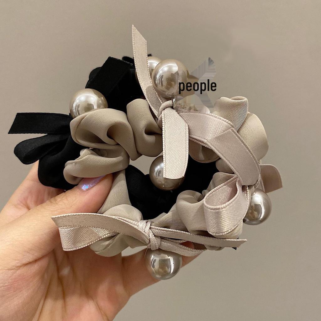 Koreanischer Perlen-Schleifen-Haargummi - Elegantes Damen-Haaraccessoire 2022