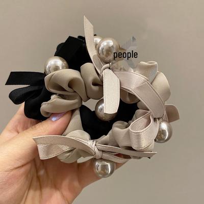 Koreanischer Perlen-Schleifen-Haargummi - Elegantes Damen-Haaraccessoire 2022