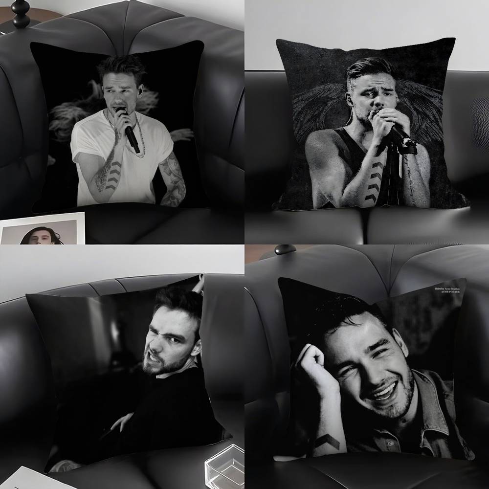 Pillow Case Singer L_Liam Payne Sofa Short Plush Double-Sided Hd Printing Room Home Office Gift Cushion Cover