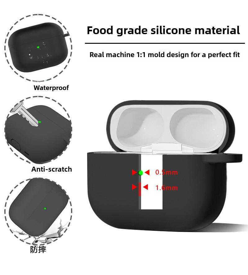 Candy Color Silicone Soft Case Protect Earphone For Airpods Pro 3 2025 Anti-lost Hand Strap+All Inclusive Cover w/ Cleaning Kit