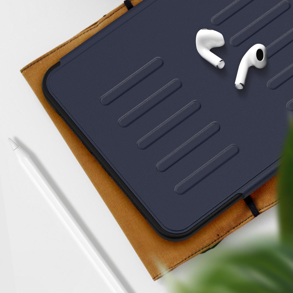 For iPad mini (2024)/(2021) Case with Card Slots PC + TPU + PU U-Shape Stand Tablet Cover