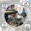 Funnel Automotive Steel Bendable Universal Spout Funnel with Filter and 23.6" Flexible Pipe Long Neck Oil Funnel for All Automotive Oils, Lubricants,