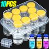 Vial Storage Case Plastic Transparent Peptide Medical Storage Box Stackable Freezer Tube Box Vial Organizer for Lab 3/5/7/10mL