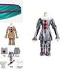 Authentic Pennywise Cosplay Costume For Kids Stephen King's It Clown Suit For Halloween Party