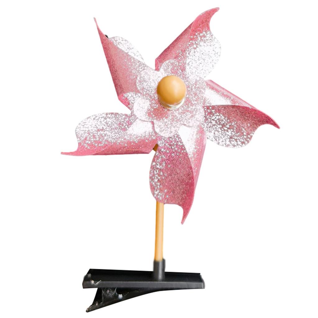 Colorful Windmill Shape Hair Pin Carnivals Birthday Party Christmas Hair Clip