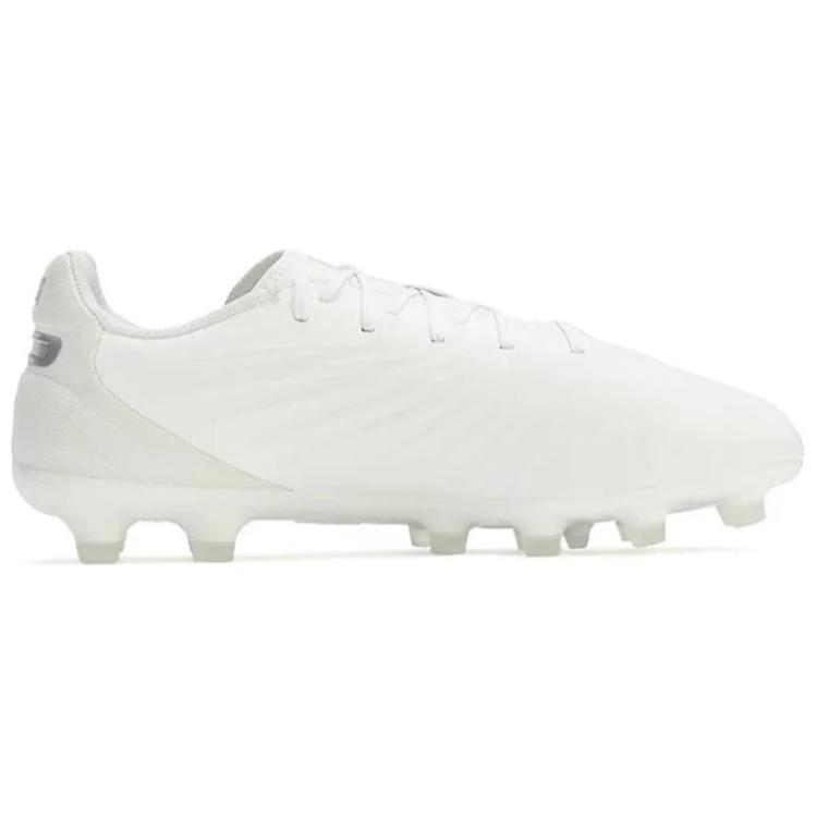 Puma King Match Wide Comfortable Versatile AG HG Football Shoes Unisex Football Shoes White 107877-04