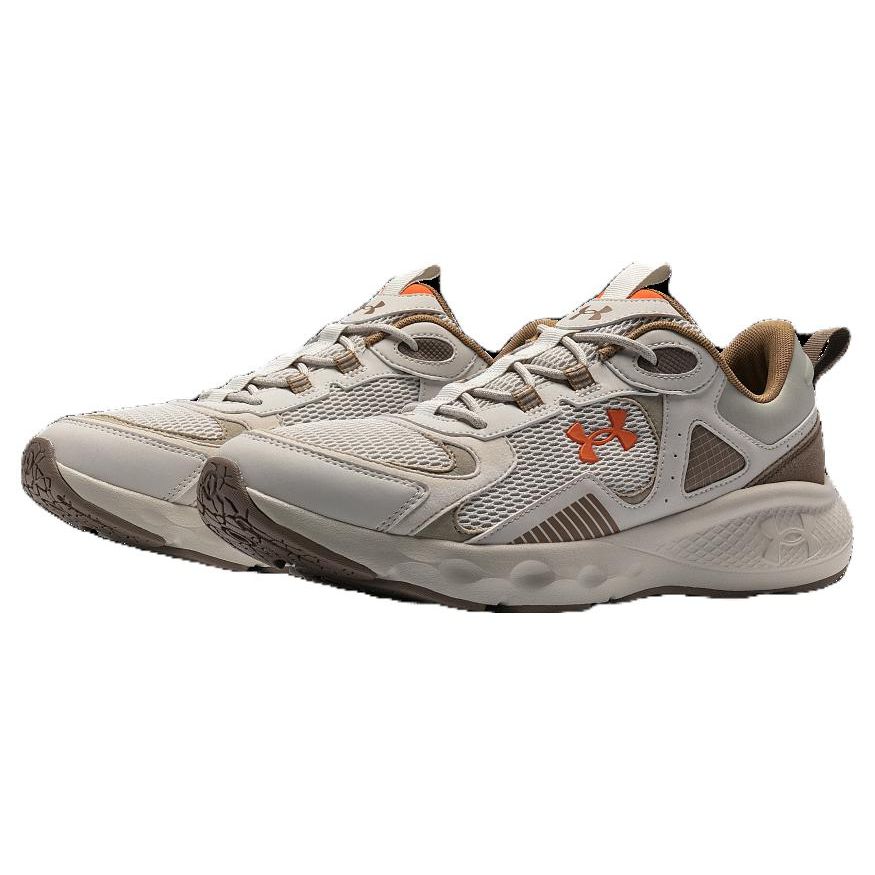 Under Armour Comfortable Versatile Durable Lightweight Low-Top Running Shoes Women Sneaker White Brown 3028450-100