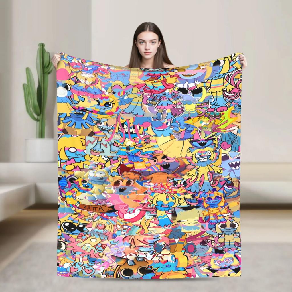 Super miękki koc Bassie Dandys World na kemping Pluszowa pościel Flanelowe narzuta na łóżko Pokrowiec na sofę