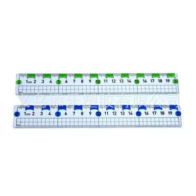 15cm/20cm Solid Color Plastic Ruler for Students - Colored Design