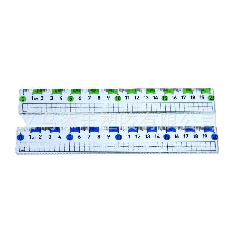 

15cm/20cm Solid Color Plastic Ruler for Students - Colored Design 15cm (Random Colors)