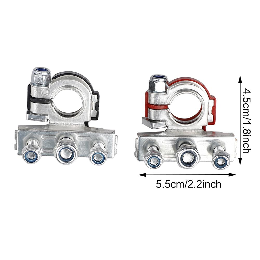 Car Battery Terminal Connectors 3 Way Pure Copper Car Battery Terminals Clamps Connectors