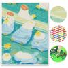 Diamond Painting Kit Full Diamond Round Mosaic Cute Ducks Pastel Pond Fish Blue Water Home Decor Gift