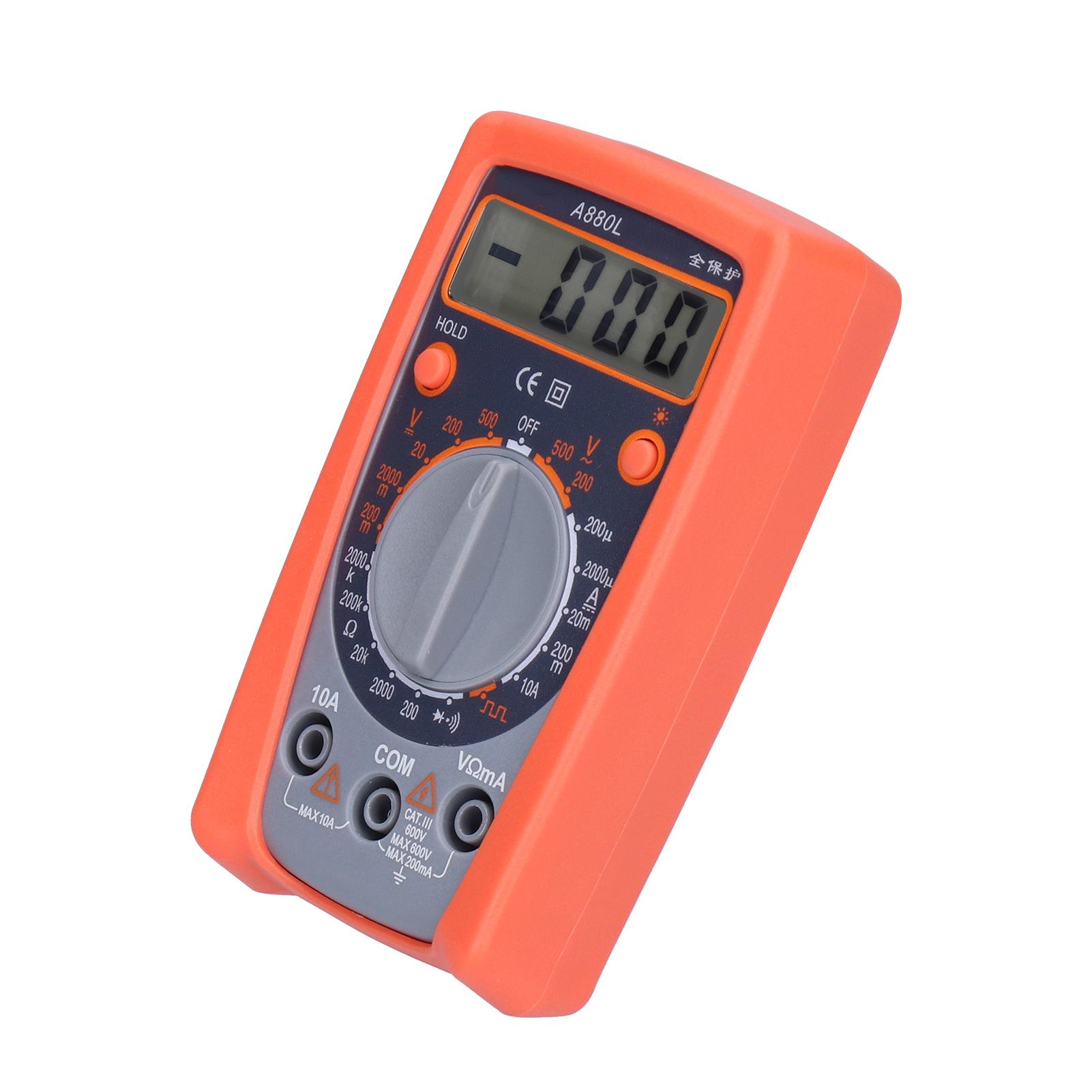 

Multifunctional Multimeter Portable Digital Display Voltage Tester for Home Car OutdoorA880L
