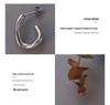 18K Gold-Plated Titanium Steel C-Shaped Slimming Earrings