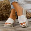Fashion New Summer Shoes Woman Outdoor Platform Casual Round Toe Sandals Plus Size Simple Design Ladies Slippers for Daily Hot Sale