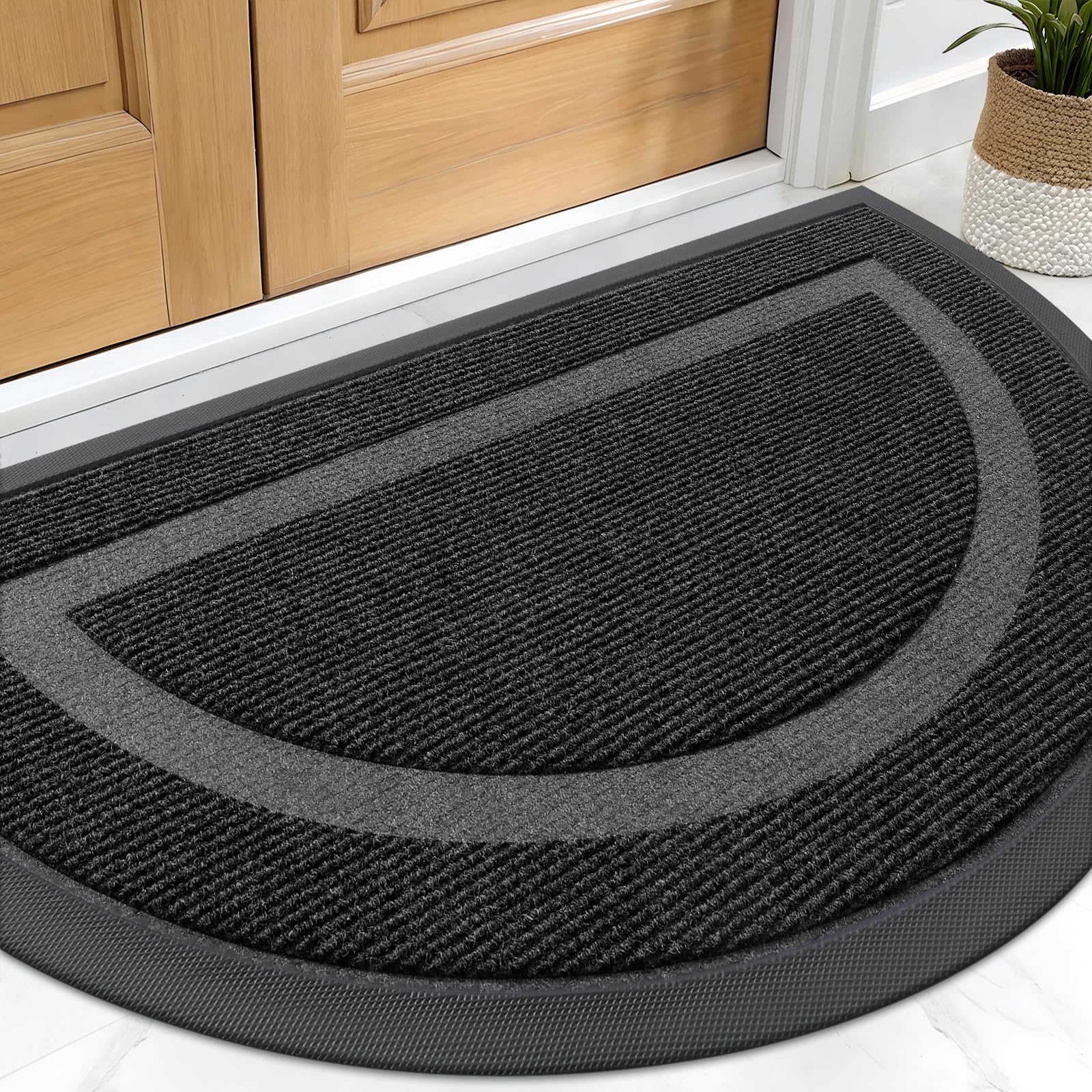 OLANLY Half Circle Door Mat Indoor