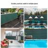 Dark Green Encrypted Sunshade Net: Thickened Anti-Peeping Shade for Balconies and Garden Fences
