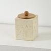 Set da Bagno in Pietra Wabi-Sabi: Bicchiere per collutorio, Portaspazzolino, Flacone per lozione, Diffusore, Portasapone e Vassoio.