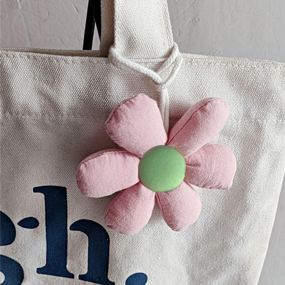 Stoffblumen-Taschenanhänger Taschenanhänger Anhänger Gefüllt Frisch Rucksack Dekoration Tasche Passende Accessoires Koreanischer Stil Blumiges Lanyard Geschenk