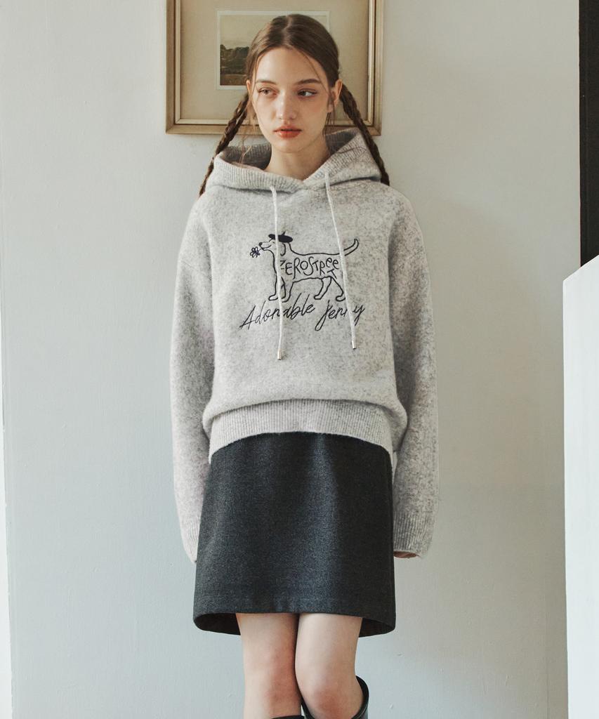 Zero Street Hush Plain Skirt / Gray