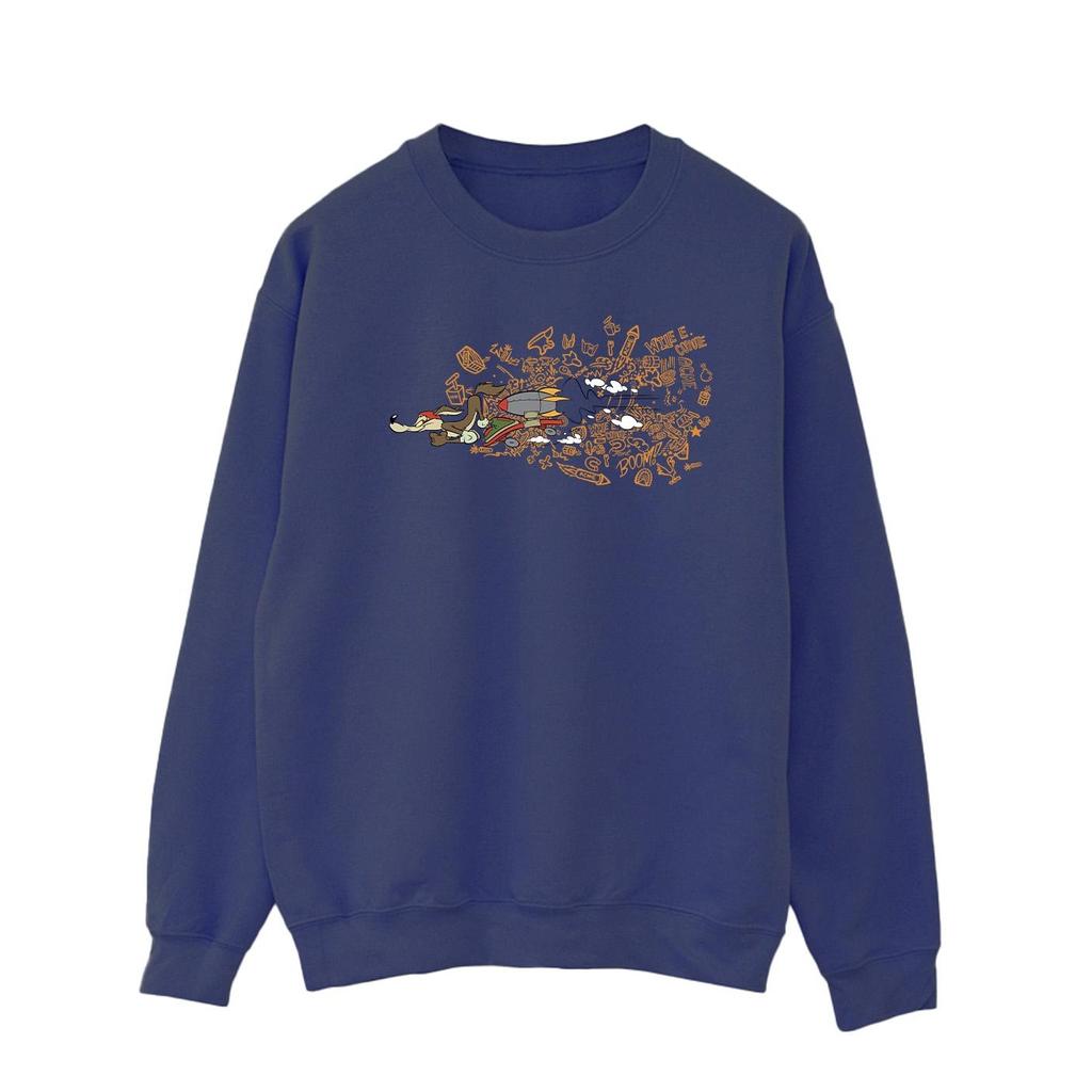 Looney Tunes Mens ACME Doodles Wile E Coyote Sweatshirt