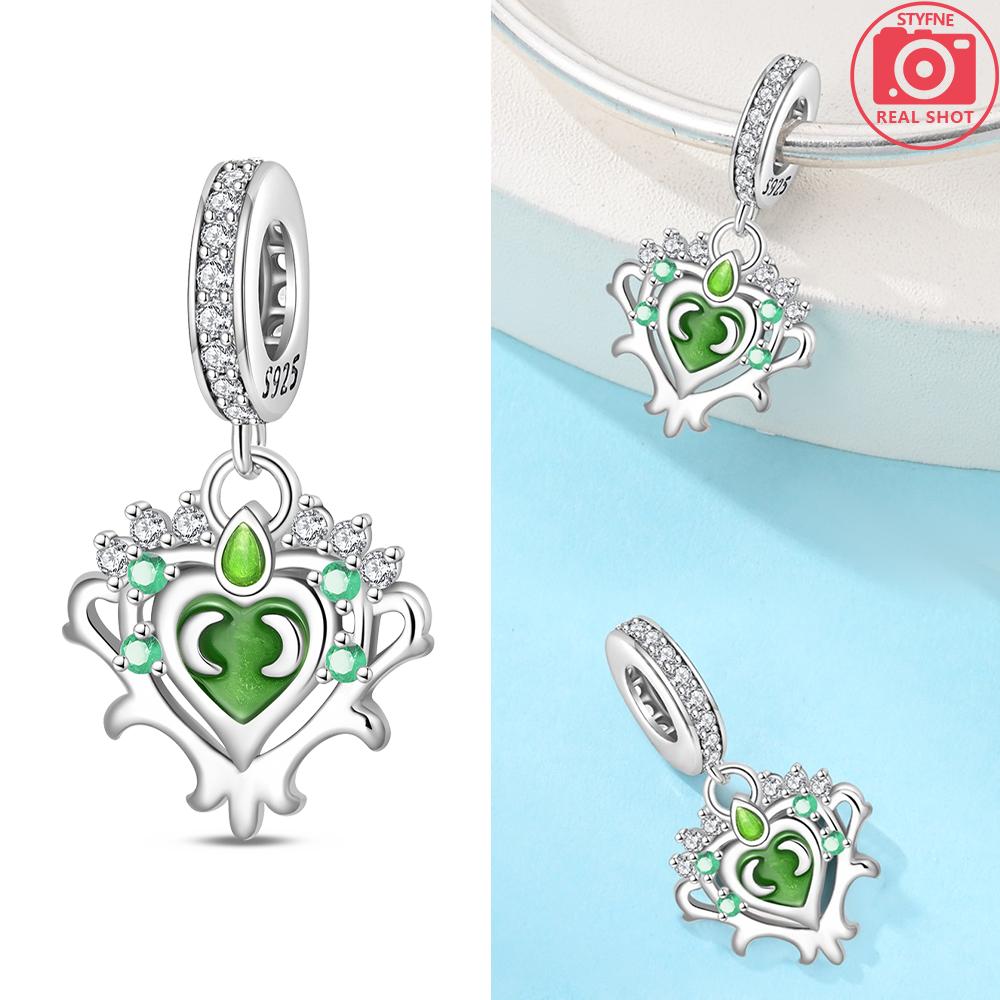 Oryginalny Miedziany Pomarańczowy Płomień Płatek Śniegu Wisiorek Energetyczny Amulety Wiatr Woda Drewno Koralik Pasuje Bransoletka Kobiety Biżuteria Zestaw na Prezent