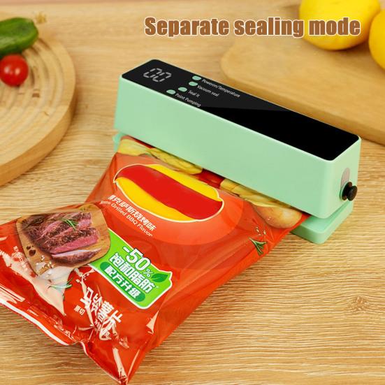 Sigilator Alimentar cu Vid Afișaj Digital 60kPa Aspirație Puternică Moduri Multiple