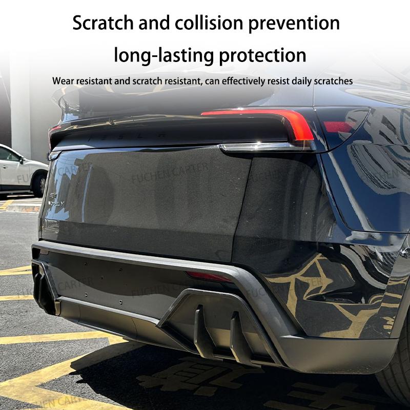 For Tesla Model Y Juniper 2025 Rear Bumper Side Corner Diffuser Lip Splitters Lower Corner Spoiler Aprons Wrap Angle Accessories