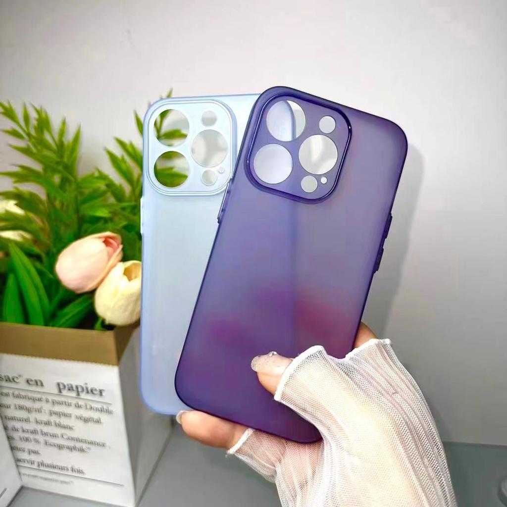 Applicable to iPhone16 ultra-thin matte mobile phone case tpu bare metal feel Apple 17 translucent, sweat-proof and non-yellowing