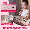 Year Pink Piano Toy For Girls 37 Key Portable Electronic Keyboard With Microphone Birthday