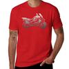 R1250GS Adventure Silhouette V1 Motorrad Touren Enduro Dual Sport T-Shirt ästhetische Kleidung Sweatshirts Grafik T-Shirt Herren