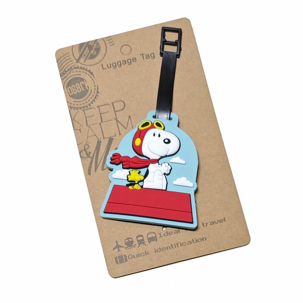 Monchhichi Fun PVC Soft Rubber Luggage Tag - Cute Suitcase Tag & Bag Charm for Easy Identification