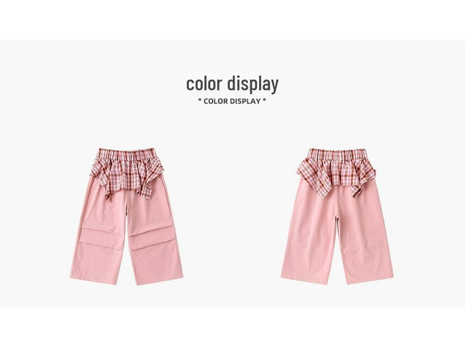 2026 Spring Girls' Wide-Leg Cargo Pants - New Arrival by Dudu Home