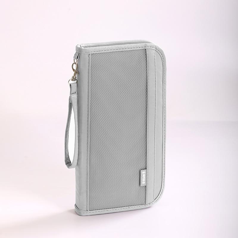 

Beilian Anti-theft Passport Holder & Large Capacity Travel Clutch Wallet сірий колір