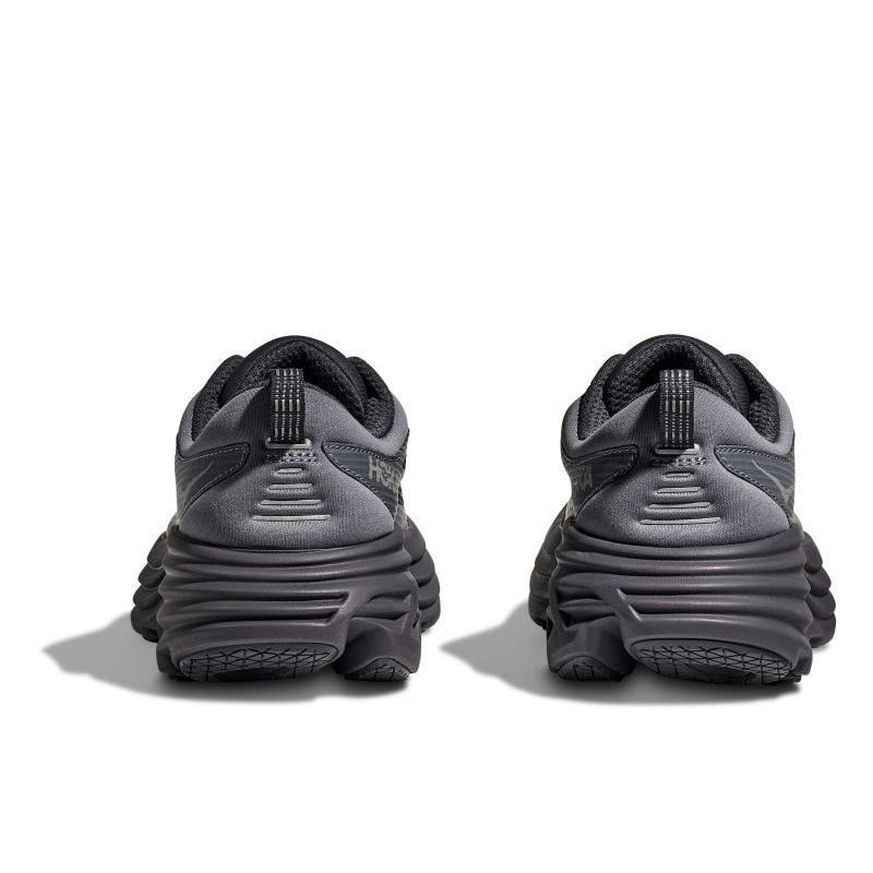 HOKA Bondi 8 Caged Stealth Tech Pack - Charcoal Grey Unisex Sneakers Grey-Skies 1155391-CYG