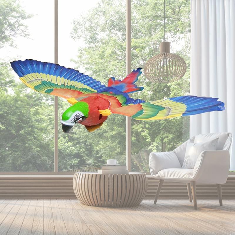 Simulations-Papageienspielzeug, interaktives Katzenspielzeug, elektrischer hängender Adler, fliegender Vogel, Katzen-Teasering-Spiel, Kätzchen-Hundespielzeug für Haustier-Katzenspielzeug