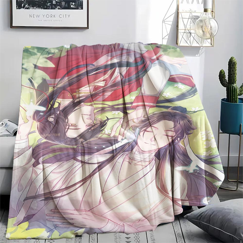 Heaven Official's Blessing Print Flannel Blanket,High Quality Comfortable for All Seasons,Home Decor,Warmth and Comfort,Perfect for Christmas Gifts