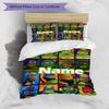 3pcs Duvet Cover Set (1*Duvet Cover + 2*Pillowcase, Without Core), Custom Name Teenage Mutant Ninja Turtles Pattern Bedding Set, Home Bedroom Decor Gi