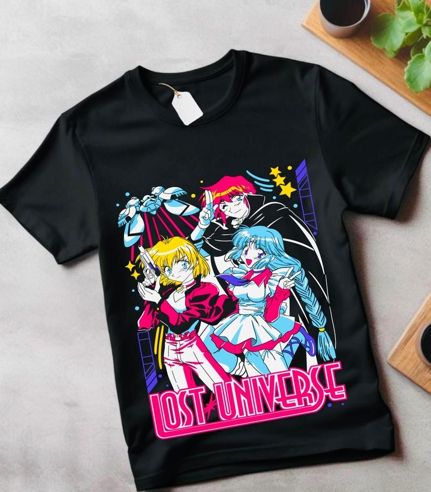 

Lost Universe Tshirt KanzakaDex Anime Manga Kane Blueriver Hoshi Girl Shirt 2XL