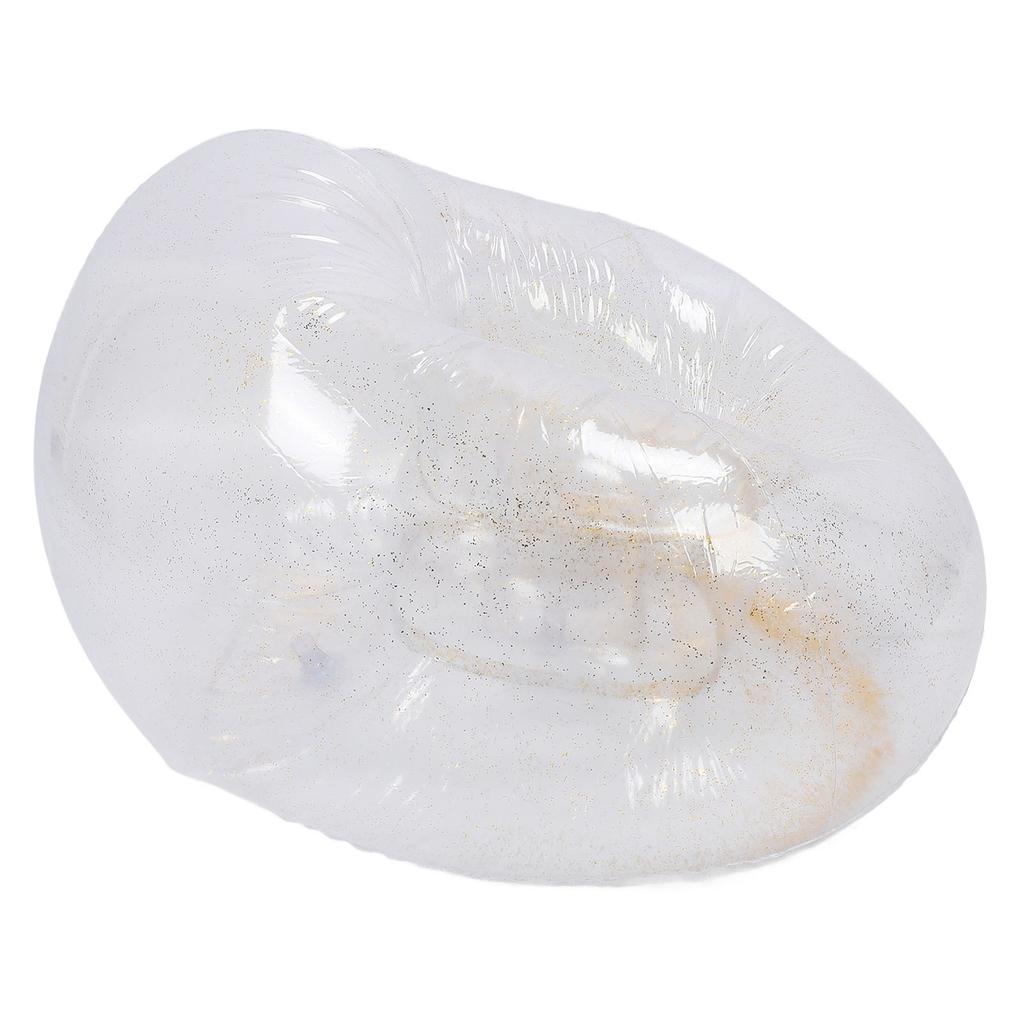 Inflatable Chair Comfortable Relaxing Transparent Ergonomic Space Saving PVC Blow Up Couch Chair Gold