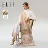 ELLE 100% Sheep Wool Flower Jacquard Scarf