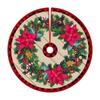 Round Christmas Tree Skirts 90cm 35in Xmas Tree Foot Cover Christmas Tree Mat  Wedding