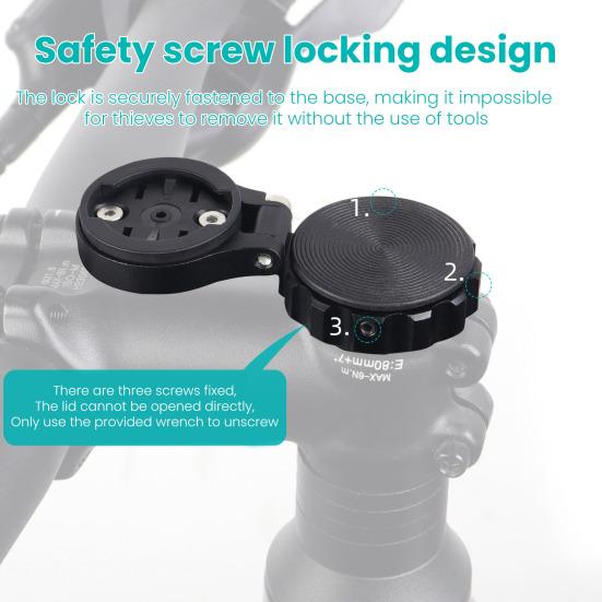 Horní kryt představce jízdního kola Držák na počítač pro lokátor AirTag Držák Horní kryt hlavového složení pro horské a silniční kolo Stojan na držák počítače