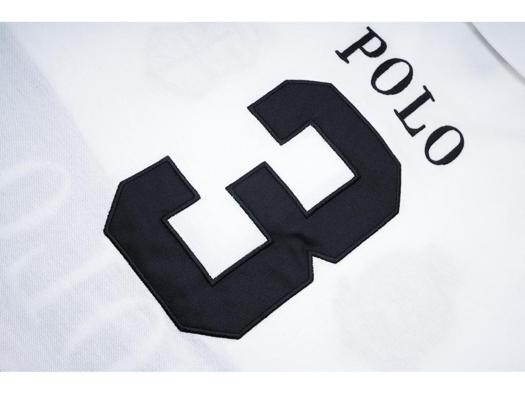 Polo Masculina Nova Paul Algodão Puro Azul Royal Bloco de Cores - Manga Curta Moda Europeia